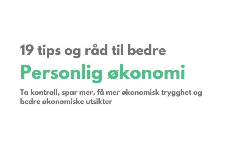 Personlig økonomi - fremhevet bilde