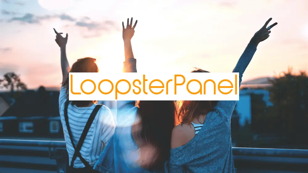 Loopster-panel spørreundersøkelse tjeneste - logo med bilde i bagrunnen