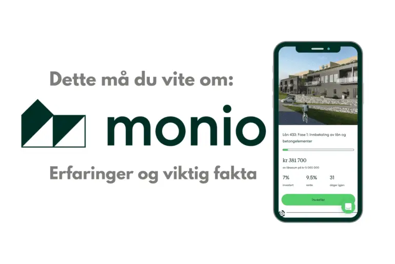 Monio fremhevet bilde med logo og iphone skjermbilde