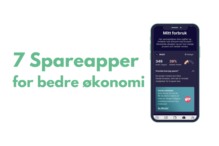 Spareapper - Fremhevet bilde med tekst og iphone skjermbilde