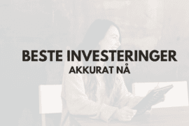 Beste investeringer akkurat nå - fremhevet bilde med tekst
