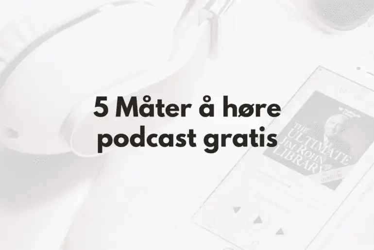 Høre podcast gratis - forsidebilde