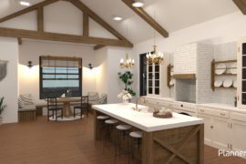 Hus tegnet med tegneprogram - skjermbilde fra Planner 5D