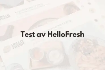 Hellofresh test og erfaringer - Fremhevet bilde av menyer med tekst