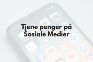 Tjene penger på sosiale medier - header med tekst