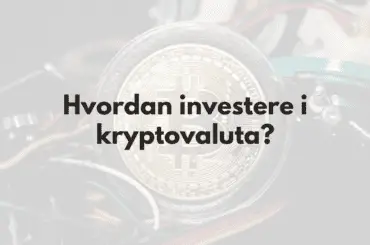 Hvordan investere i kryptovaluta - Bilde av investering i krypto på mobiltelefon og tekst