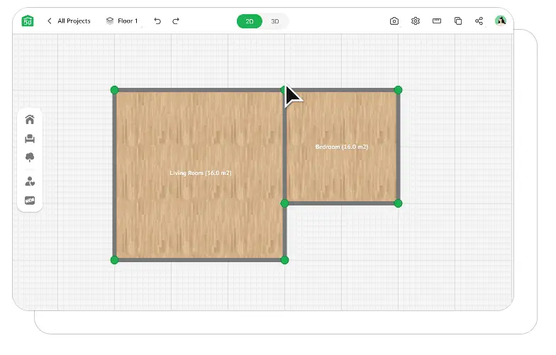 Plantegning i planner5d